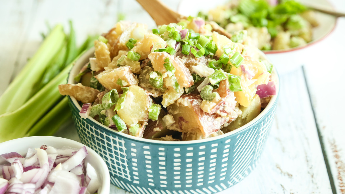 Warm Potato Salad With Beer and Mustard Dressing Recipe
